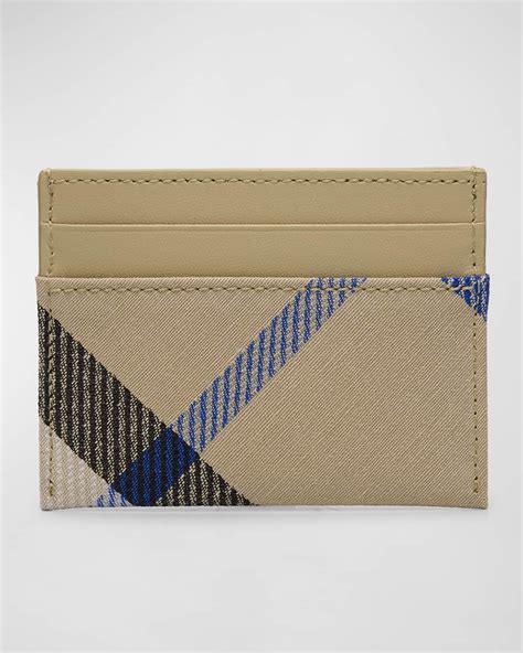 Burberry Bernie London Check Leather Card Case on SALE